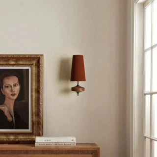 E14 LED dimmable wall sconce vintage acrylic metal red green