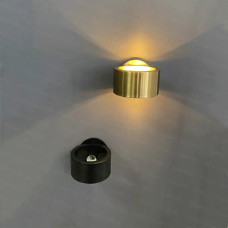 Discreet black wall sconce – E27 LED 6W IP20