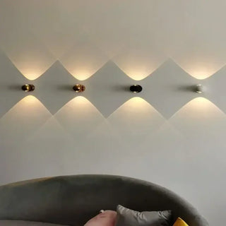 Up down wall light aluminium G4 LED 5 colours hallway bedroom