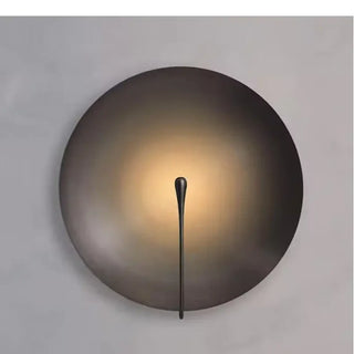 gold retro disc wall sconce LED – IP65 M 35cm industrial