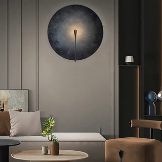 blue disc wall sconce vintage LED – M 35cm IP65