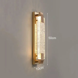 Opulent gold art deco wall sconce – side angle luxury detail