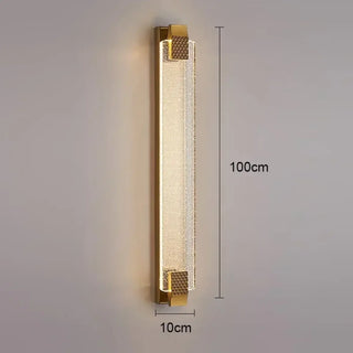Luxury gilded wall sconce warm 3000K ambient glow