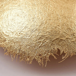 Gold acrylic organic wall lamp LED 40cm side view