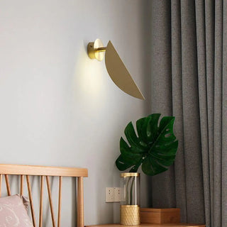 Gold wall sconce G4 LED 7W with built-in switch 30cm