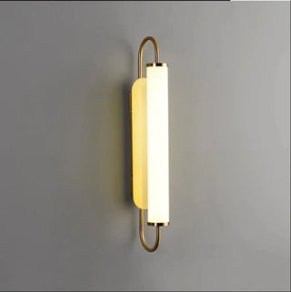 Gold acrylic tube wall light LED modern bedside reading sconce