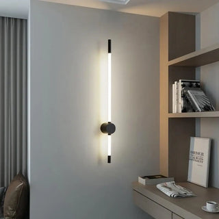 Long wall light dimmable gold – minimalist bedroom fixture
