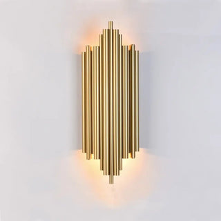 Gold Art Deco wall light E14 – 50×18cm metal acrylic