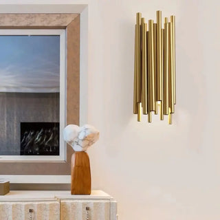 Art Deco gold wall sconce E14 LED – 40×18cm gilded