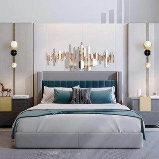 Black gold double wall sconce E27 dimmable metal art deco