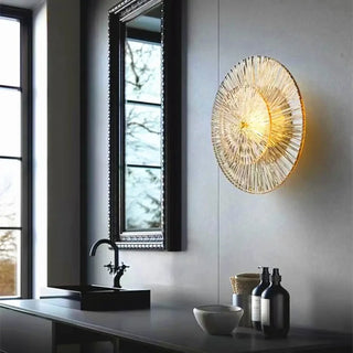 Gold glass ball wall light G9 5W 3000K Art Deco