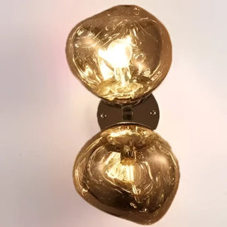 gray double globe wall light E14 – Art Deco modern