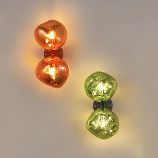 gold globe wall sconce E14 LED – Art Deco design