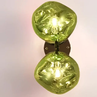 green blown glass globe wall sconce E14 – Art Deco