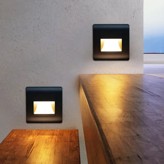 Staircase wall sconce G4 LED black aluminum modern