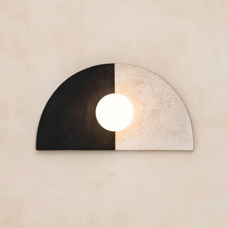 Two-tone glass wall sconce beige – G4 LED 3000K 30cm artisan design