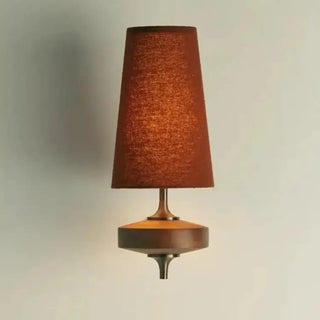 Vintage fabric wall sconce 5 colors detail view