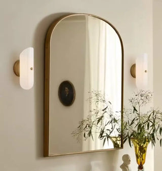 Bronze contemporary glass sconce E14 LED – dimmable