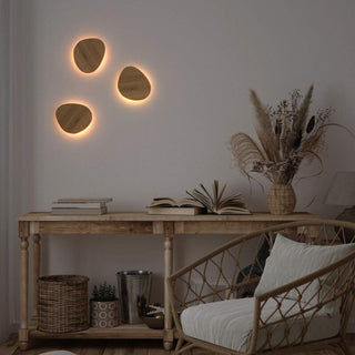 Wooden Wall Lamp – Natural Wood Sconce with Integrated LED Module for Warm Interior Lighting