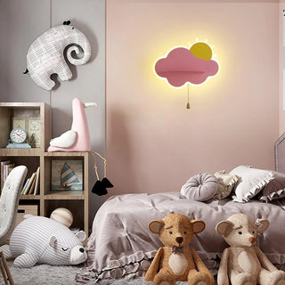 Cloud wall light G4 LED 12W pink bedroom nursery