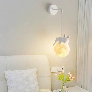 Scandinavian bear wall sconce G9 LED dimmable resin