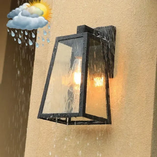 TELA Stylish Outdoor Lantern Lamp – Trendy Contemporary Exterior Wall Light