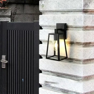 TELA Stylish Contemporary Lantern Lamp – Trendy Outdoor Wall Exterior Light