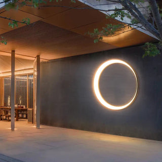 MOON Crescent Exterior Wall Light – Eclipse-Inspired Contemporary Outdoor Lamp