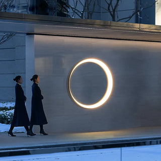 MOON Eclipse Outdoor Exterior Lamp – Crescent Moon Contemporary Wall Light