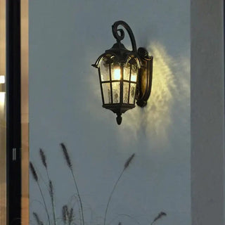 OIGORITOS Bronze Exterior Wall Lantern – Vintage Metal Classic Outdoor Light