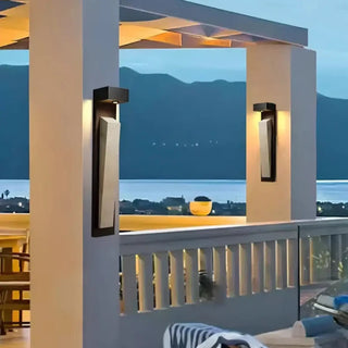 Outdoor LED wall sconce IP65 beige long modern