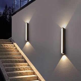 TANG Rectangular LED Outdoor Wall Light – Modern Linear Exterior Sconce
