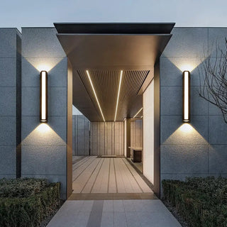 TANG LED Linear Outdoor Exterior Sconce – Rectangular Modern Wall Light