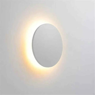 RON Circular LED Exterior Sconce – Round Contemporary Outdoor Wall Light