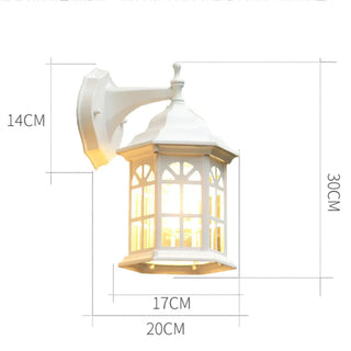 DOIJOT Traditional Wall Lantern – Classic Black Outdoor Garden Lamp