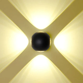 FEINA Up-Down Exterior Wall Light – Round Bidirectional Outdoor Sconce