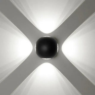 FEINA Outdoor Bidirectional Sconce – Round Up-Down Exterior Wall Lamp
