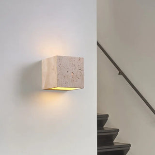 STONE Natural Textured Exterior Lamp – Pumice Stone-Style Outdoor Wall Light