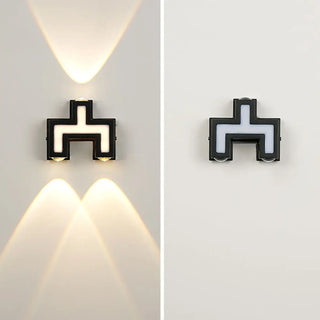 LUM Unique Angular Exterior Wall Light – Zigzag Contemporary Outdoor Lamp