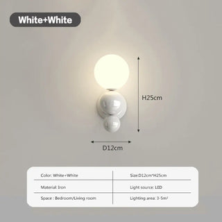 Modern column wall sconce green G9 – three-quarter view