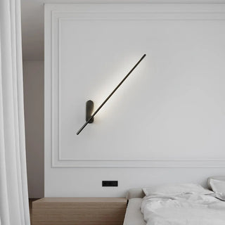 Gold bar wall sconce G9 LED 10W close-up
