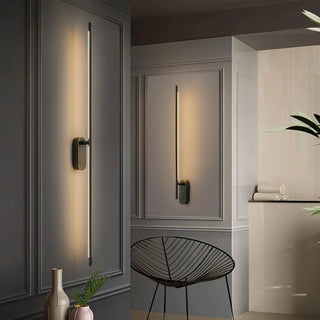 Gold slim bar wall light G9 LED 10W 60cm