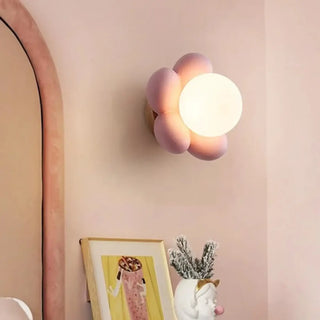 TITE floral LED wall light pastel children's decor