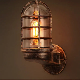 Copper alarm wall lamp – retro industrial vintage sconce