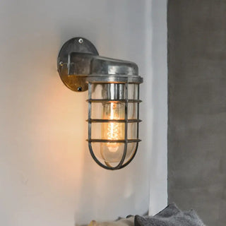 Gold alarm wall light E27 – punk industrial modern design