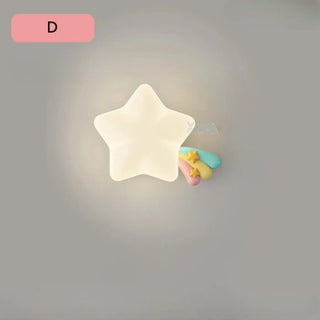 STARIA children's wall light warm LED glow close-up