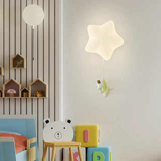 STARIA children's room wall sconce installed bedroom view