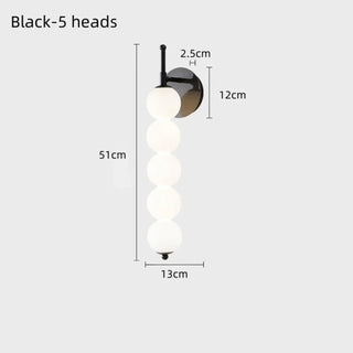 multi-globe wall sconce gold – L 13×51cm modern design