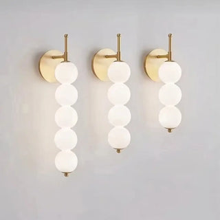 black glass globe wall sconce LED – modern multi-globe