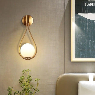 Black water drop wall light G9 12W elegant